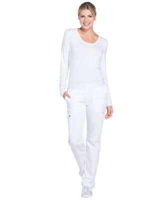 Dickies Medical DK140 -Women's Mid Rise Tapered Le White