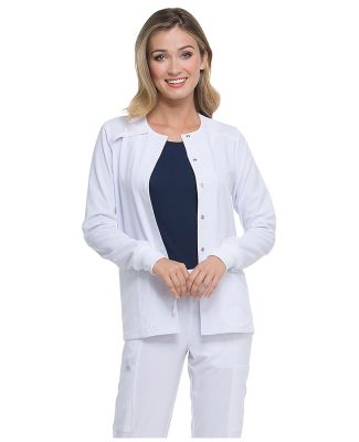 Dickies Medical DK305 -Women's Snap Front Warm Up  White