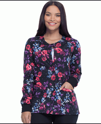 Dickies Medical DK306 -Women's Snap Front Warm Up  Blooming Twilight