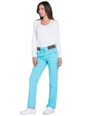 Dickies Medical DK112P - Women's Petite Mid Rise S Icy Turquoise