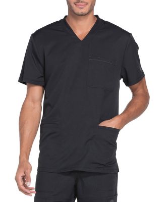 Dickies Medical  DK640   - Men's V-Neck Top Black