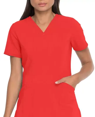 Dickies Medical  DK755   - V-Neck Top With Patch P Orange Flame