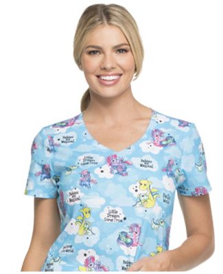 Dickies Medical  DK700   - V-Neck Top Babies Are Magical