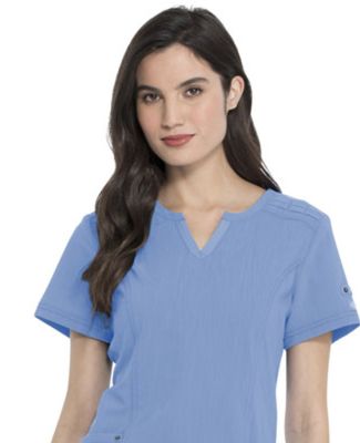 Dickies Medical DK785 -Shaped V-Neck Top Ciel Blue