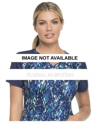Dickies Medical DK732 - Dynamix V-Neck Top Floral In Motion