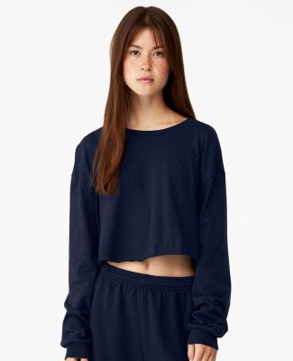 Bella + Canvas 6501 Fast Fashion Women's Cropped L in Navy