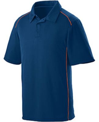 Augusta Sportswear 5091 Winning Streak Sport Shirt in Navy/ orange