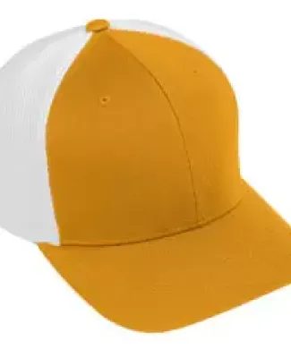 Augusta Sportswear 6300 Flexfit Vapor Cap Gold/ White