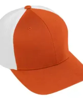 Augusta Sportswear 6300 Flexfit Vapor Cap Orange/ White