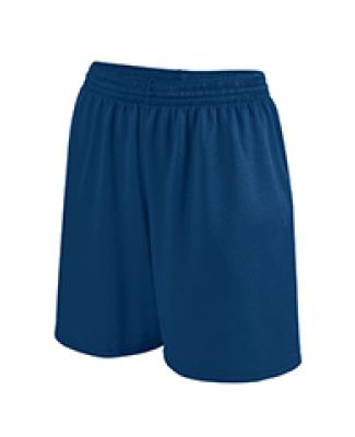 Augusta Sportswear 963 Girls Shockwave Shorts in Navy/ white