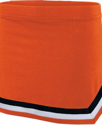 Augusta Sportswear 9146 Girls' Pike Skirt in Orange/ white/ black