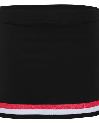 Augusta Sportswear 9146 Girls' Pike Skirt in Black/ red/ white