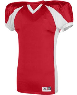Augusta Sportswear 9566 Youth Snap Jersey RED/ WHITE