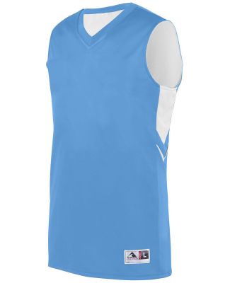 Augusta Sportswear 1166 Alley-Oop Reversible Jerse in Columbia blue/ white