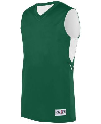 Augusta Sportswear 1166 Alley-Oop Reversible Jerse in Dark green/ white
