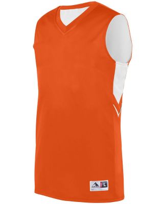Augusta Sportswear 1167 Youth Alley-Oop Reversible in Orange/ white