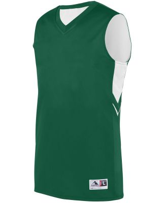 Augusta Sportswear 1167 Youth Alley-Oop Reversible in Dark green/ white