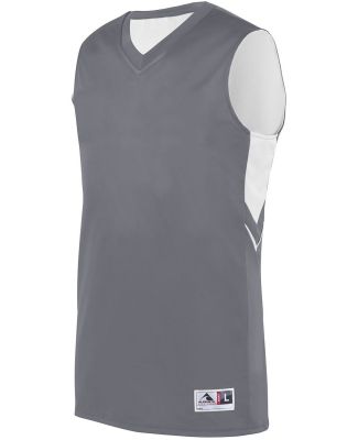 Augusta Sportswear 1167 Youth Alley-Oop Reversible in Graphite/ white