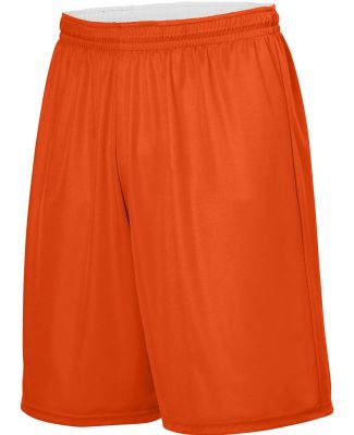 Augusta Sportswear 1407 Youth Reversible Wicking S in Orange/ white