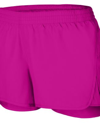 Augusta Sportswear 2431 Girls' Wayfarer Shorts in Power pink