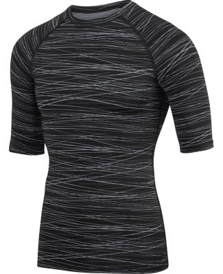 Augusta Sportswear 2606 Hyperform Compression Half in Black/ graphite print