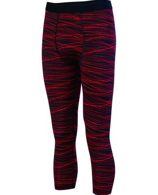 Augusta Sportswear 2619 Youth Hyperform Compressio in Black/ red print