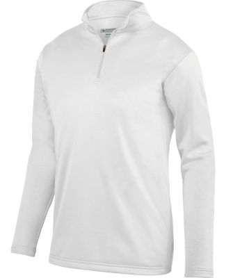 Augusta Sportswear 5507 Wicking Fleece Quarter-Zip in White