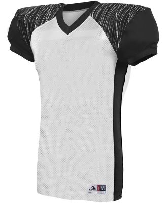 Augusta Sportswear 9575 Zone Play Jersey in White/ black/ graphite print