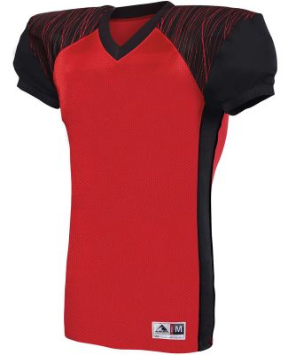 Augusta Sportswear 9576 Youth Zone Play Jersey in Red/ black/ red print