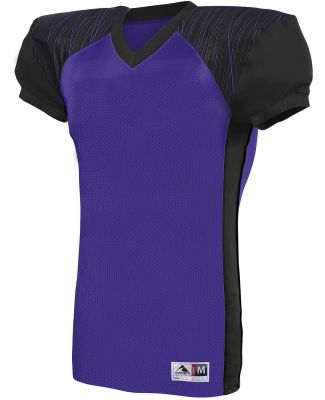 Augusta Sportswear 9576 Youth Zone Play Jersey in Purple/ black/ purple print