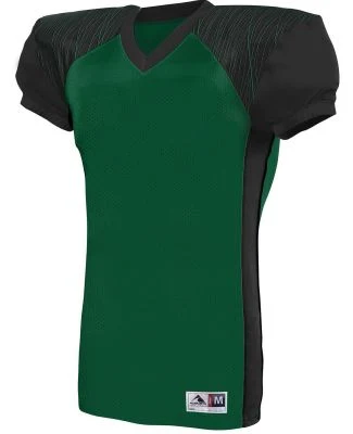 Augusta Sportswear 9576 Youth Zone Play Jersey in Dark green/ black/ dark green print