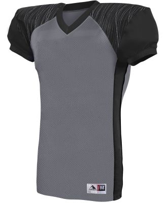 Augusta Sportswear 9576 Youth Zone Play Jersey in Graphite/ black/ graphite print