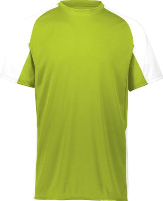 Augusta Sportswear 1518 Youth Cutter Jersey in Lime/ white