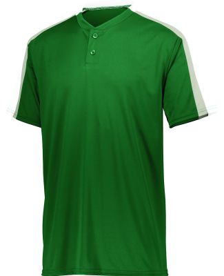 Augusta Sportswear 1557 Power Plus Jersey 2.0 in Dark green/ white/ silver grey