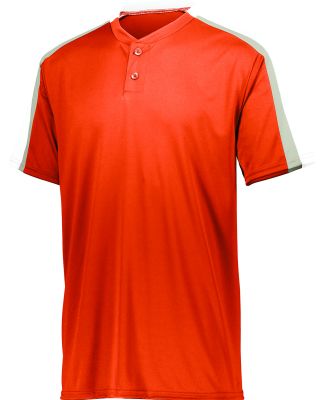 Augusta Sportswear 1557 Power Plus Jersey 2.0 in Orange/ white/ silver grey