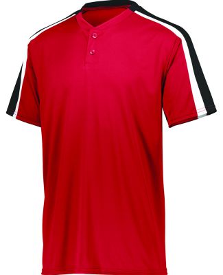 Augusta Sportswear 1558 Youth Power Plus Jersey 2. in Red/ black/ white