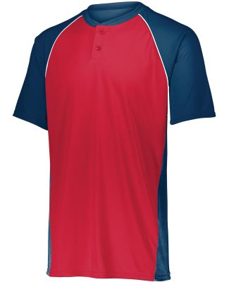Augusta Sportswear 1561 Youth Limit Jersey in Navy/ red/ white