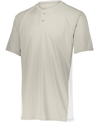 Augusta Sportswear 1561 Youth Limit Jersey in Silver grey/ white