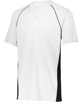 Augusta Sportswear 1561 Youth Limit Jersey in White/ black