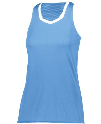 Augusta Sportswear 1678 Women's Crosse Jersey in Columbia blue/ white