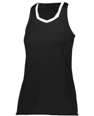 Augusta Sportswear 1678 Women's Crosse Jersey in Black/ white