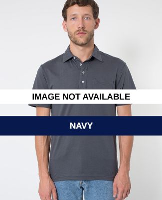 2412 American Apparel Mens Fine Jersey Short Sleev Navy