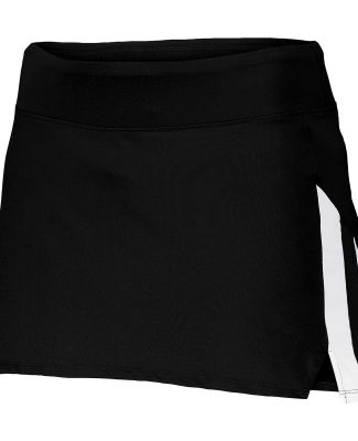 Augusta Sportswear 2440 Women's Full Force Skort in Black/ white