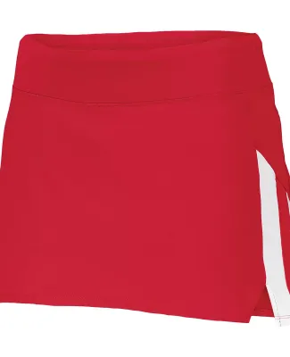 Augusta Sportswear 2441 Girls Full Force Skort RED/ WHITE