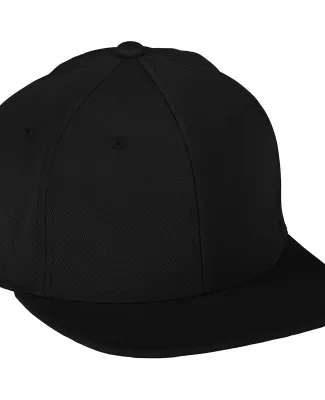 Augusta Sportswear 6314 FlexFit Flat Bill Cap BLACK