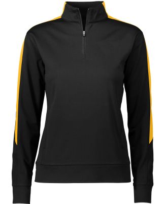 Augusta Sportswear 4388 Women's Medalist 2.0 Pullo in Black/ gold
