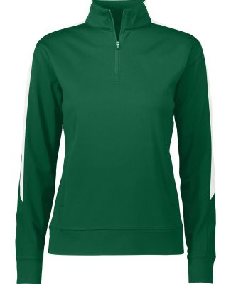 Augusta Sportswear 4388 Women's Medalist 2.0 Pullo in Dark green/ white