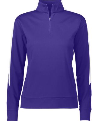 Augusta Sportswear 4388 Women's Medalist 2.0 Pullo in Purple/ white