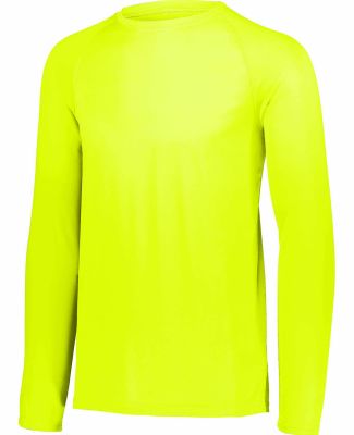 Augusta Sportswear 2795 Adult Attain Wicking Long- in Safety yellow