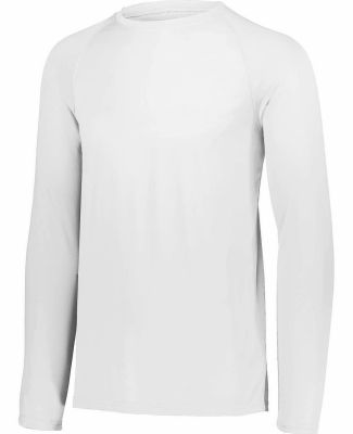Augusta Sportswear 2795 Adult Attain Wicking Long- in White
